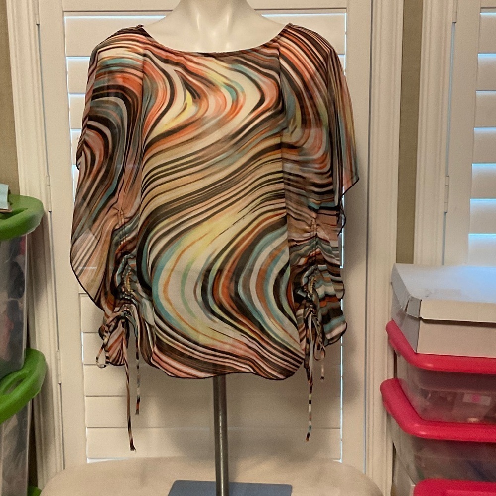 Halo Vibrant Swirl Women's Blouse